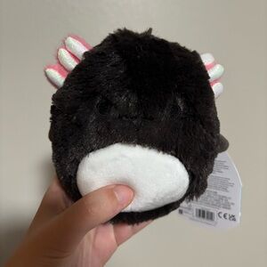 Fuzzy Jaelyn the Axolotl 5” Squishmallow Stuffed Plush Toy Black and Pink